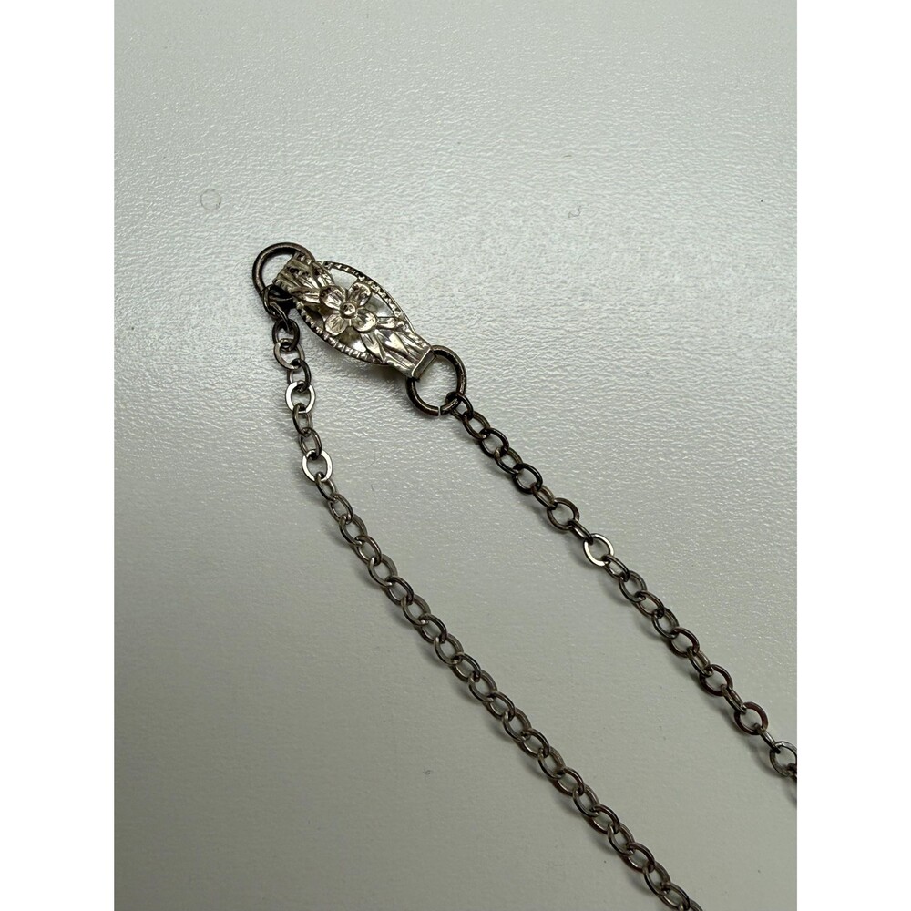 Signed Zuni Sterling Hummingbird Necklace - Picture 8 of 9